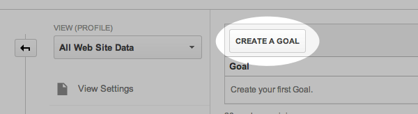 Click Create A Goal