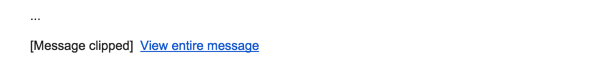 Gmail message clipped notification