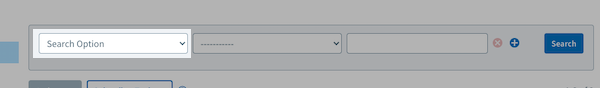 Search Option drop-down