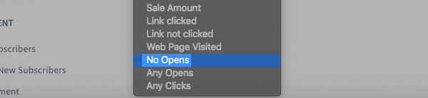 Select No Opens