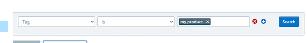 Tag search option