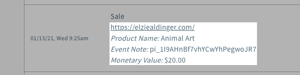 Sale details