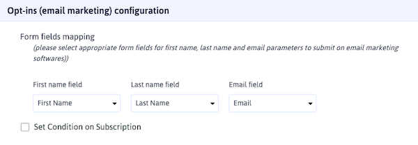 Map fields