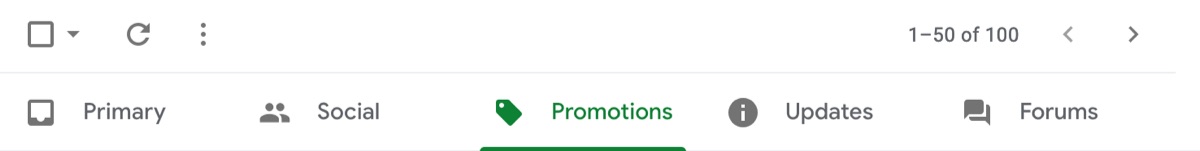 Gmail promotions tab