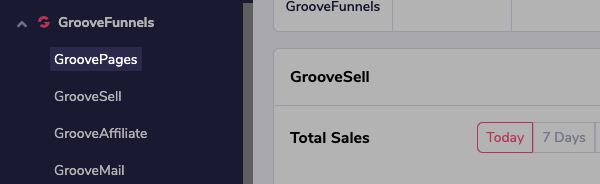 GroovePages tab
