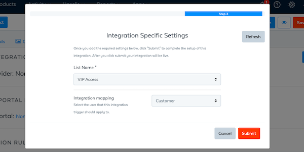 Select AWeber list