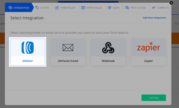 Select AWeber