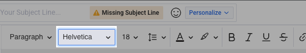 Font Family option