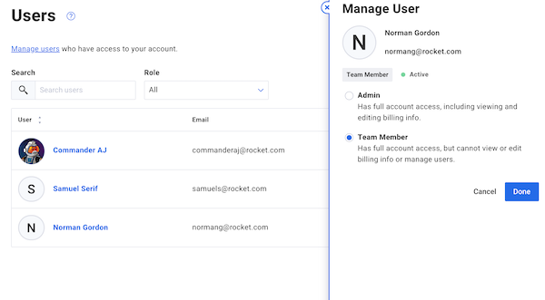Team Member User Role
