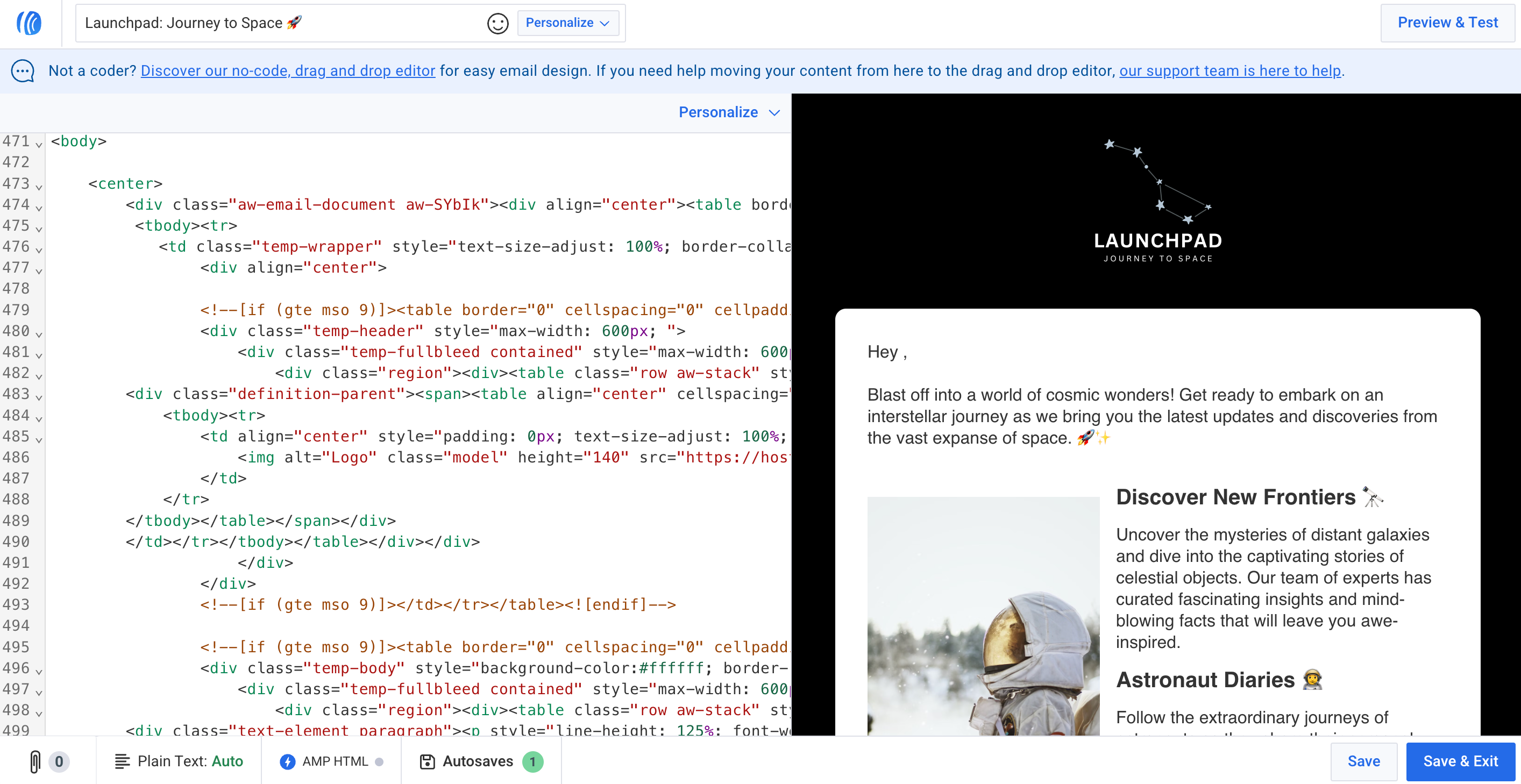 Custom HTML Editor