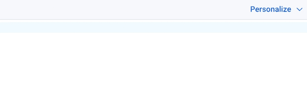 Personalization variable options