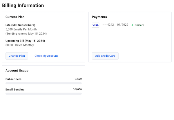 Billing Information