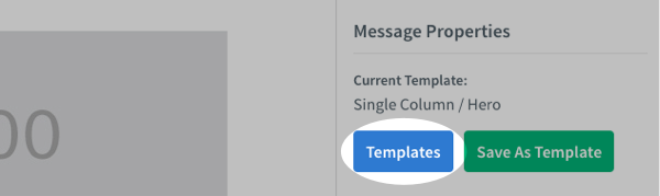 Click the Templates button on the side of the editor