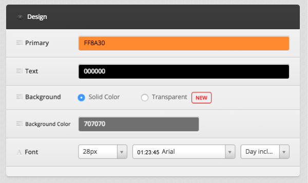 Timer Design section