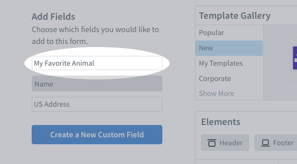Select custom field