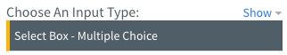 Select Box - Multiple Choice