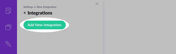 Click the Add New Integration button