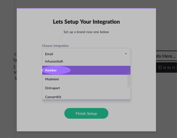 Select AWeber