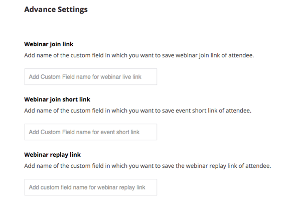 Map your custom fields