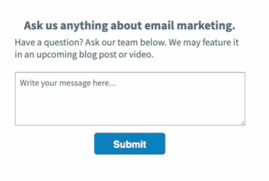 AMP Powered Feedback Form
