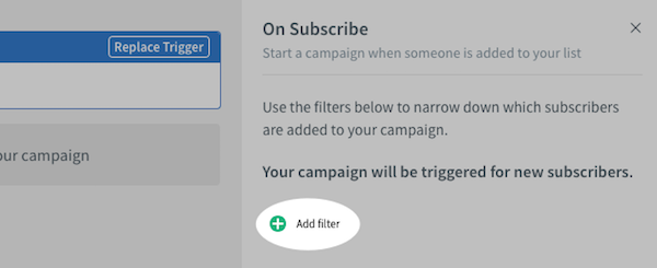 Add campaign filter
