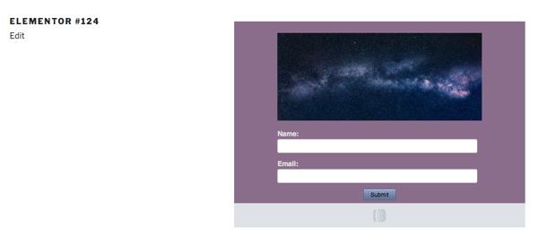 AWeber form will be displayed