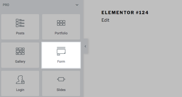 Drag Elementor Pro widget into your page