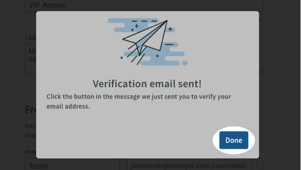 Click Done