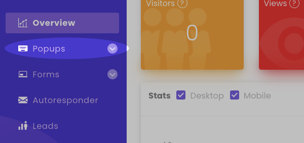 Click Popups or Forms