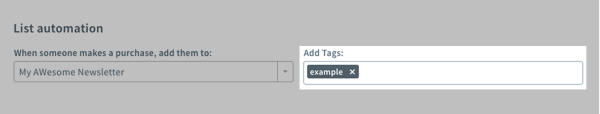 Add tags in the textbox