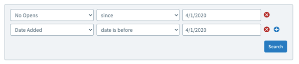 Date Added search