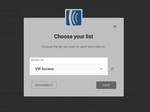 Choose a list