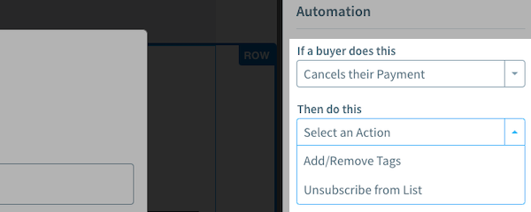 Unsubscribe if they cancel