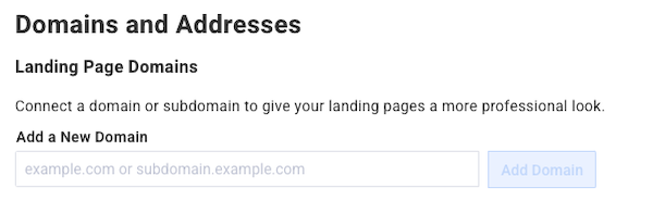 Add domain