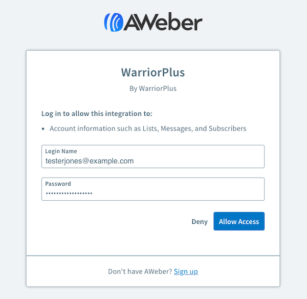 Authorize the integration