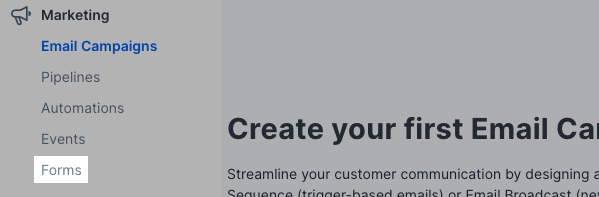 Forms tab