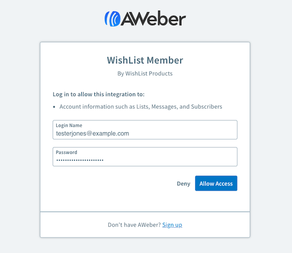 Authorize the integration