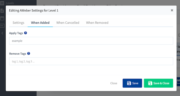 Add tags