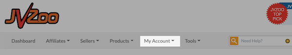select the My Account dropdown menu