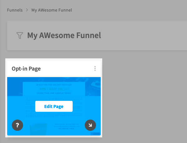 Click Edit Page
