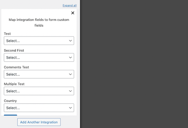 If you have customer fields to map to AWeber, select the Map Custom Fields Button