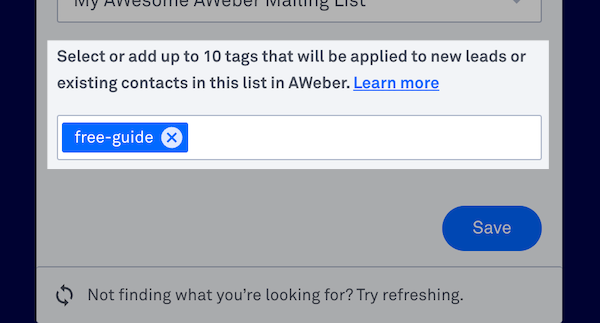 Add appropriate tags