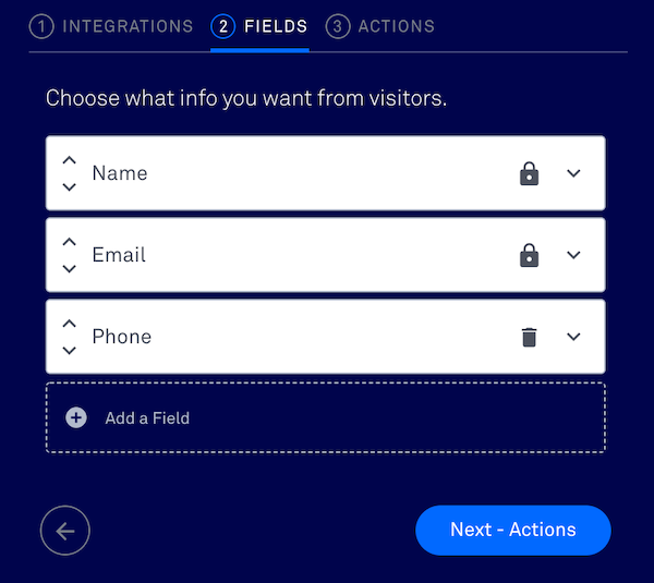 Create new fields