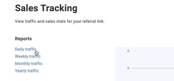 Sort tracking content by timeframe