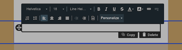 Personalize tab