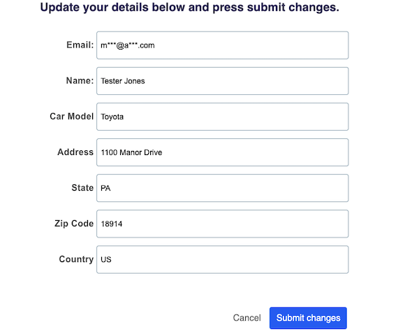 Information page