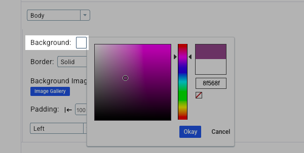 Background color picker