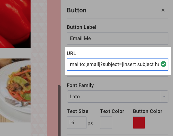 Enter code in URL field