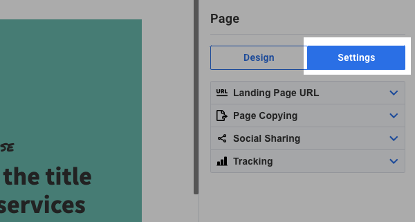 Settings Tab