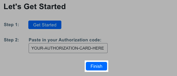 Click Finish